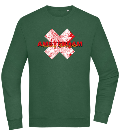 Venice of the North Design - Comfort Essential Unisex Sweater_GREEN BOTTLE_front