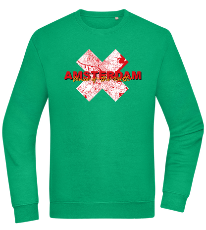 Venice of the North Design - Comfort Essential Unisex Sweater_MEADOW GREEN_front