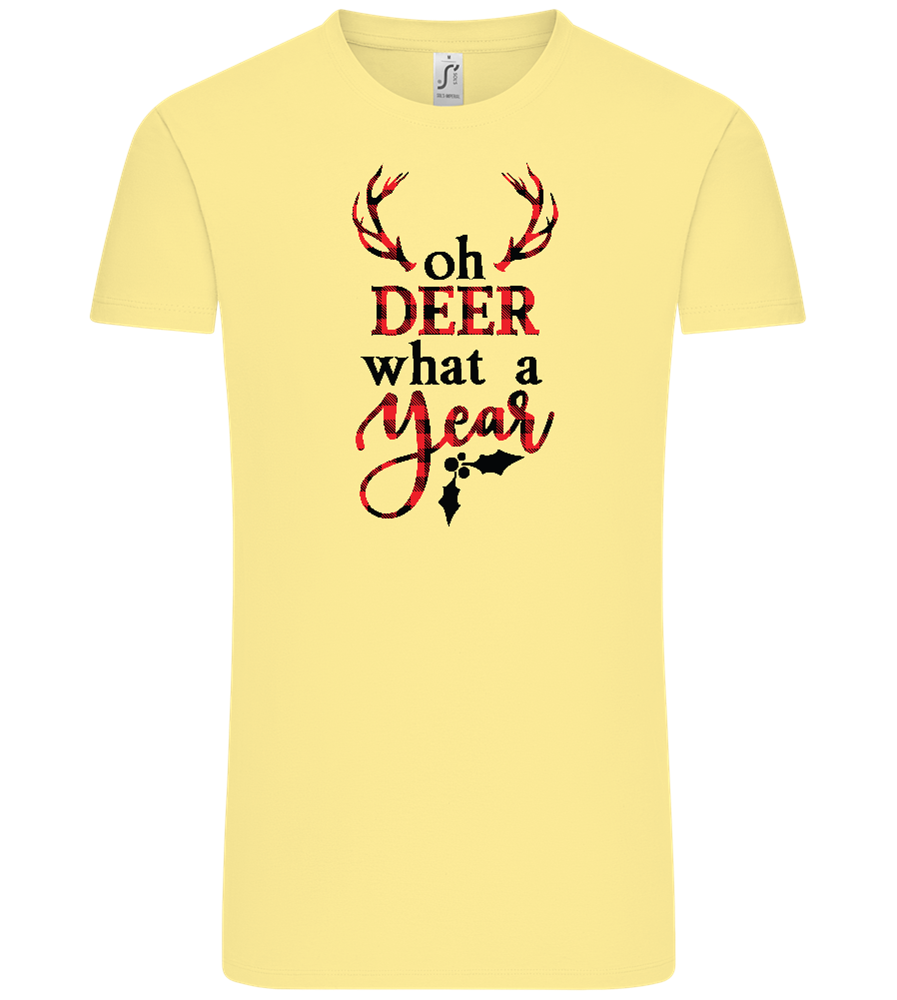 What A Year Design - Comfort Unisex T-Shirt_AMARELO CLARO_front