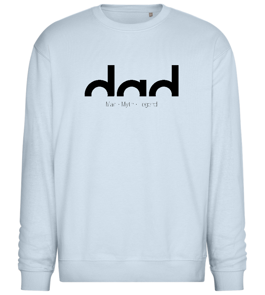 Dad Man Myth Legend Design - Comfort Essential Unisex Sweater_CREAMY BLUE_front