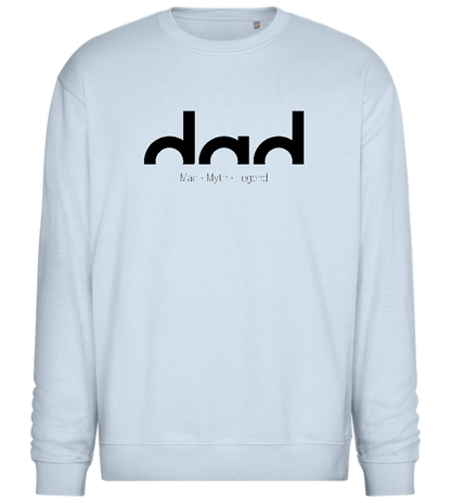 Dad Man Myth Legend Design - Comfort Essential Unisex Sweater_CREAMY BLUE_front