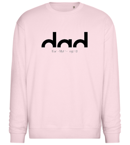 Dad Man Myth Legend Design - Comfort Essential Unisex Sweater_LIGHT PEACH ROSE_front