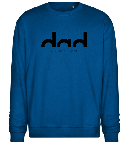 Dad Man Myth Legend Design - Comfort Essential Unisex Sweater_ROYAL_front