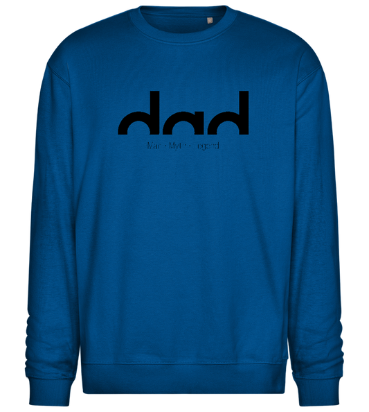 Dad Man Myth Legend Design - Comfort Essential Unisex Sweater_ROYAL_front