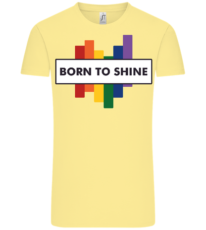 Born to Shine Design - Comfort Unisex T-Shirt_AMARELO CLARO_front