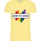 Born to Shine Design - Comfort Unisex T-Shirt_AMARELO CLARO_front