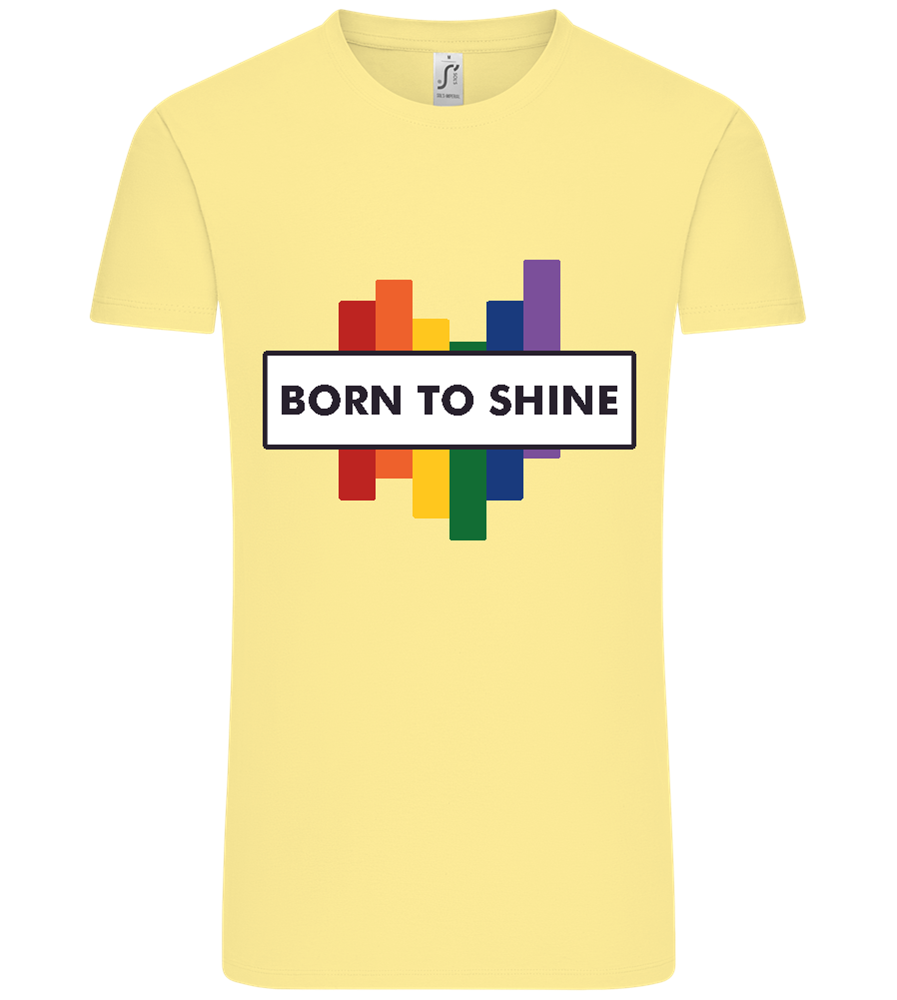 Born to Shine Design - Comfort Unisex T-Shirt_AMARELO CLARO_front