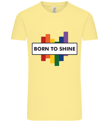 Born to Shine Design - Comfort Unisex T-Shirt_AMARELO CLARO_front