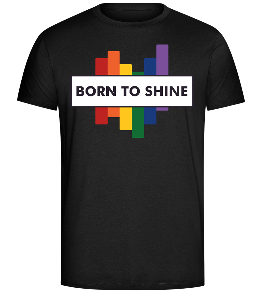 Born to Shine Design - Comfort Unisex T-Shirt_DEEP BLACK_front