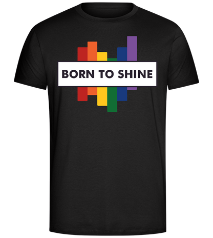 Born to Shine Design - Comfort Unisex T-Shirt_DEEP BLACK_front