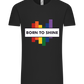 Born to Shine Design - Comfort Unisex T-Shirt_DEEP BLACK_front