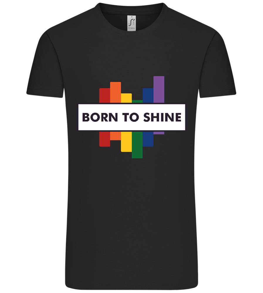 Born to Shine Design - Comfort Unisex T-Shirt_DEEP BLACK_front