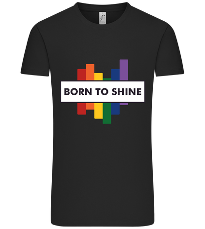 Born to Shine Design - Comfort Unisex T-Shirt_DEEP BLACK_front