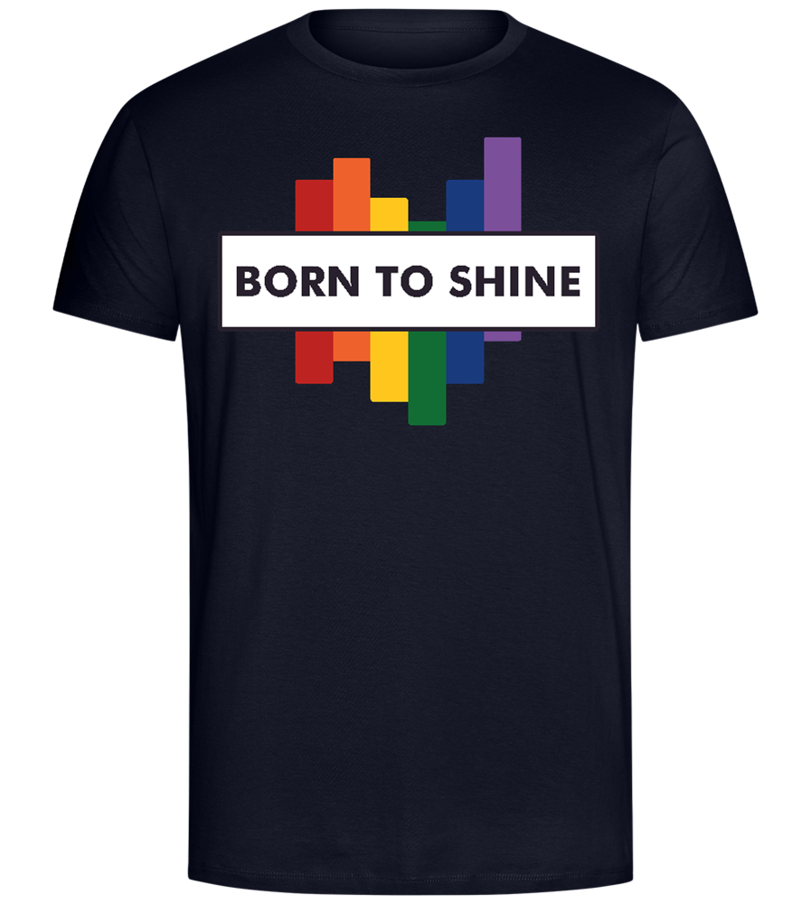 Born to Shine Design - Comfort Unisex T-Shirt_FRENCH NAVY_front