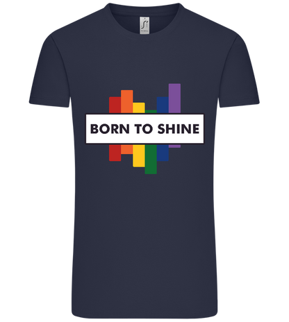 Born to Shine Design - Comfort Unisex T-Shirt_FRENCH NAVY_front