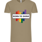 Born to Shine Design - Comfort Unisex T-Shirt_KHAKI_front