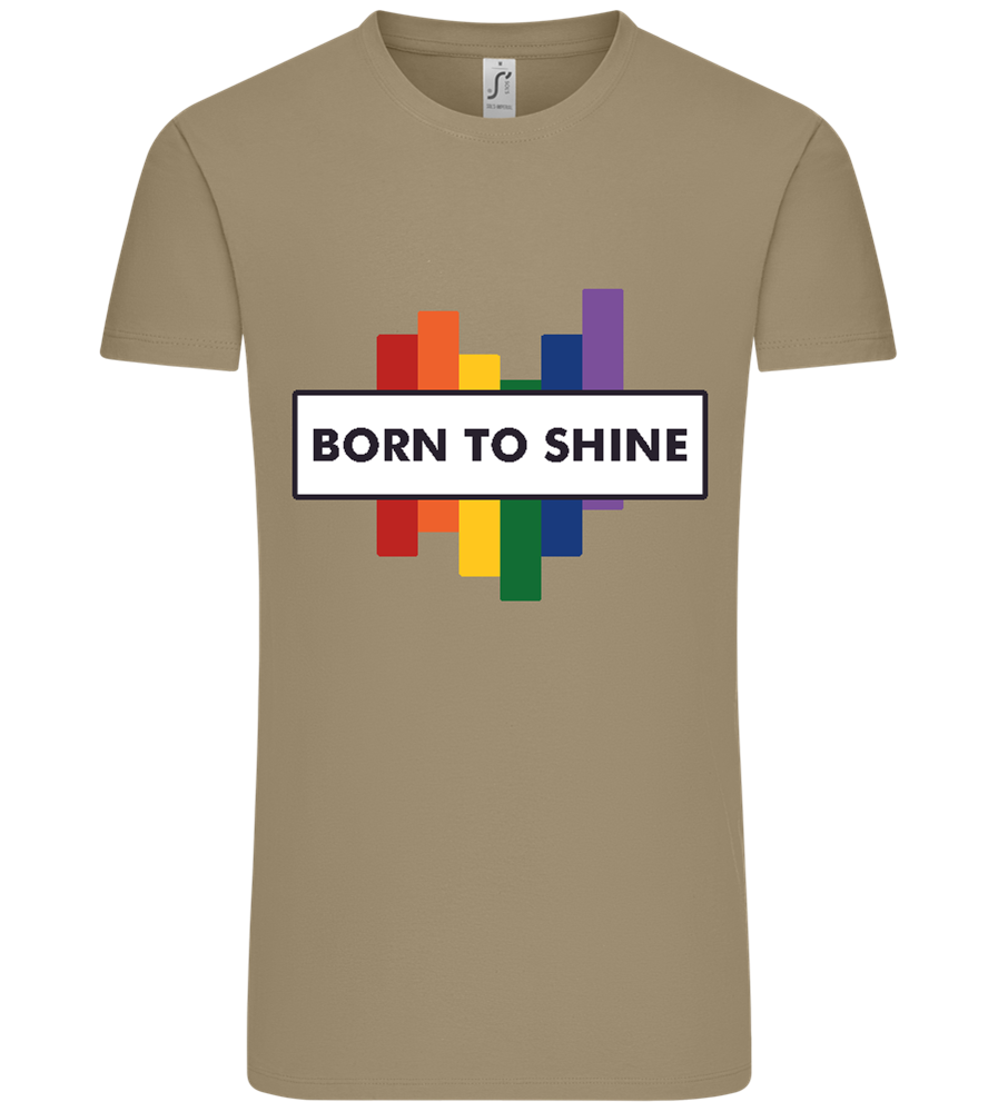 Born to Shine Design - Comfort Unisex T-Shirt_KHAKI_front