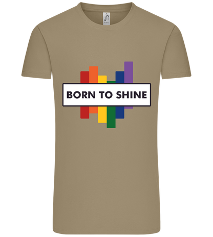 Born to Shine Design - Comfort Unisex T-Shirt_KHAKI_front