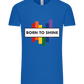 Born to Shine Design - Comfort Unisex T-Shirt_ROYAL_front