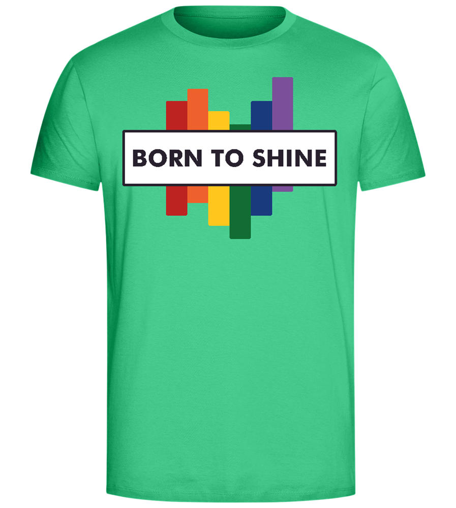 Born to Shine Design - Comfort Unisex T-Shirt_SPRING GREEN_front