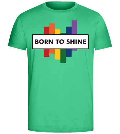 Born to Shine Design - Comfort Unisex T-Shirt_SPRING GREEN_front