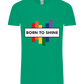 Born to Shine Design - Comfort Unisex T-Shirt_SPRING GREEN_front