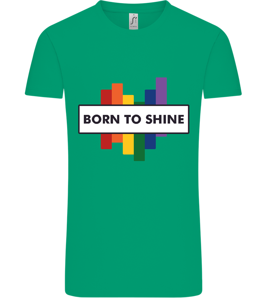 Born to Shine Design - Comfort Unisex T-Shirt_SPRING GREEN_front