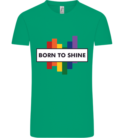 Born to Shine Design - Comfort Unisex T-Shirt_SPRING GREEN_front