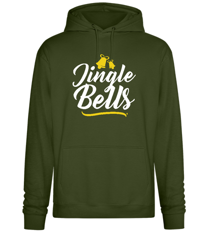 Christmas Jingle Bells Design - Premium Essential Unisex Hoodie_ARMY_front