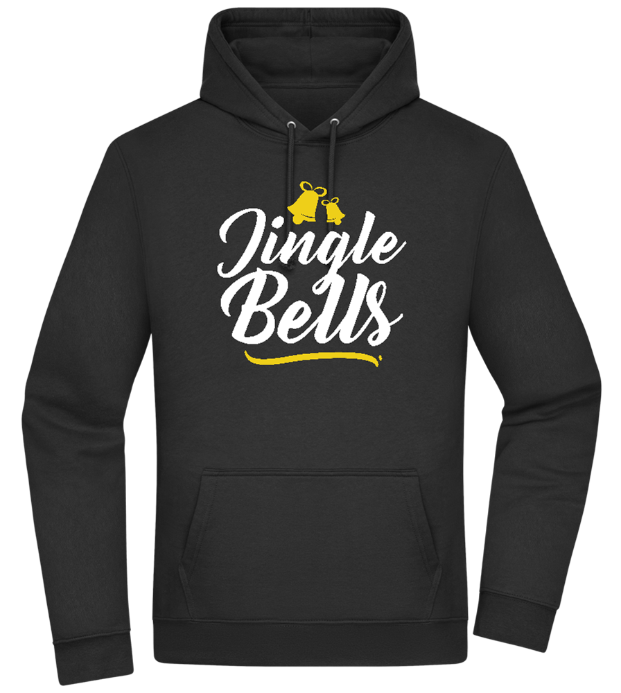 Christmas Jingle Bells Design - Premium Essential Unisex Hoodie_BLACK_front