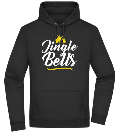 Christmas Jingle Bells Design - Premium Essential Unisex Hoodie_BLACK_front