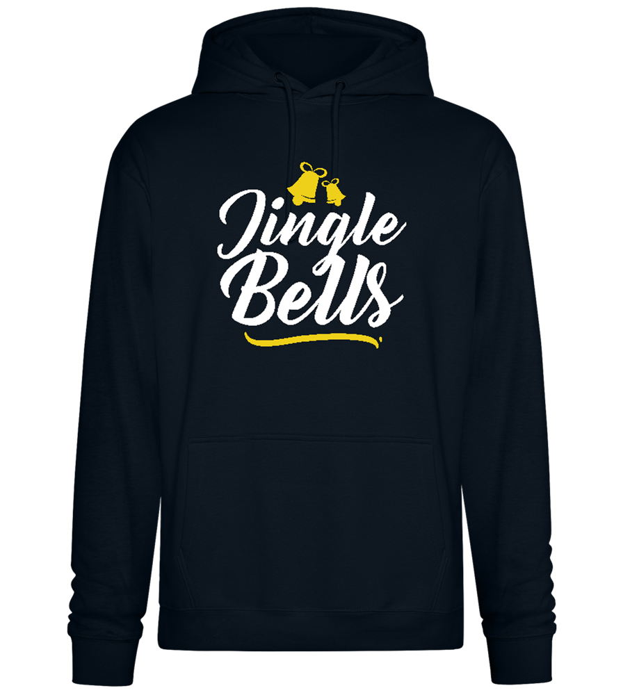 Christmas Jingle Bells Design - Premium Essential Unisex Hoodie_BLACK_front