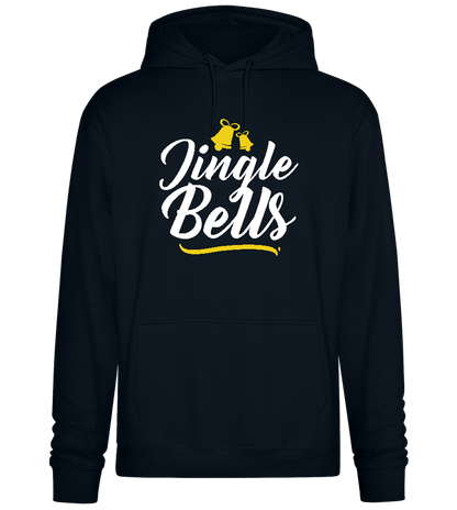 Christmas Jingle Bells Design - Premium Essential Unisex Hoodie_BLACK_front