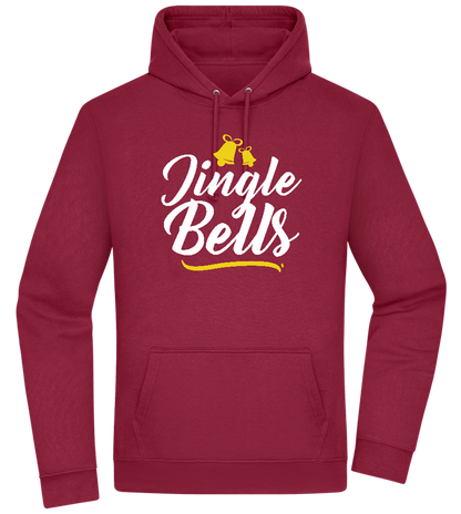 Christmas Jingle Bells Design - Premium Essential Unisex Hoodie_BORDEAUX_front