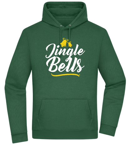 Christmas Jingle Bells Design - Premium Essential Unisex Hoodie_GREEN BOTTLE_front