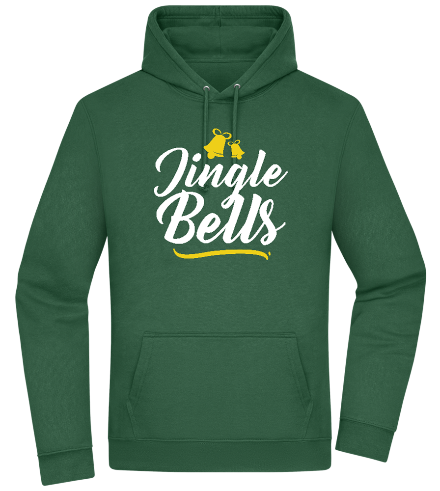 Christmas Jingle Bells Design - Premium Essential Unisex Hoodie_GREEN BOTTLE_front