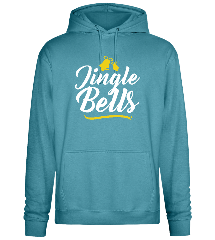 Christmas Jingle Bells Design - Premium Essential Unisex Hoodie_POOL BLUE_front