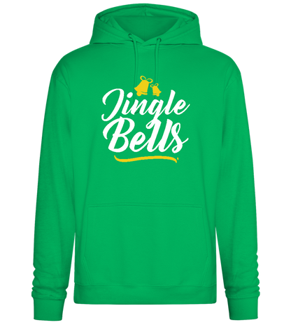 Christmas Jingle Bells Design - Premium Essential Unisex Hoodie_SPRING GREEN_front