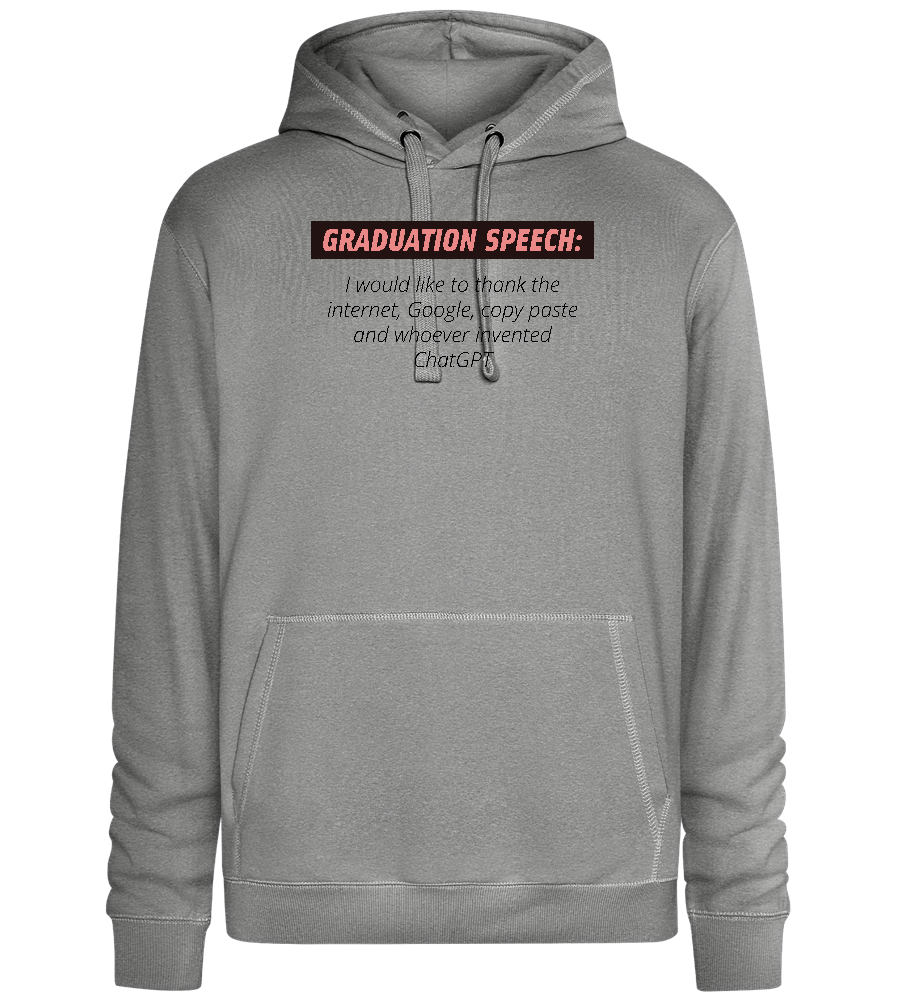 Graduation Speech Design - Premium unisex hoodie_ORION GREY II_front