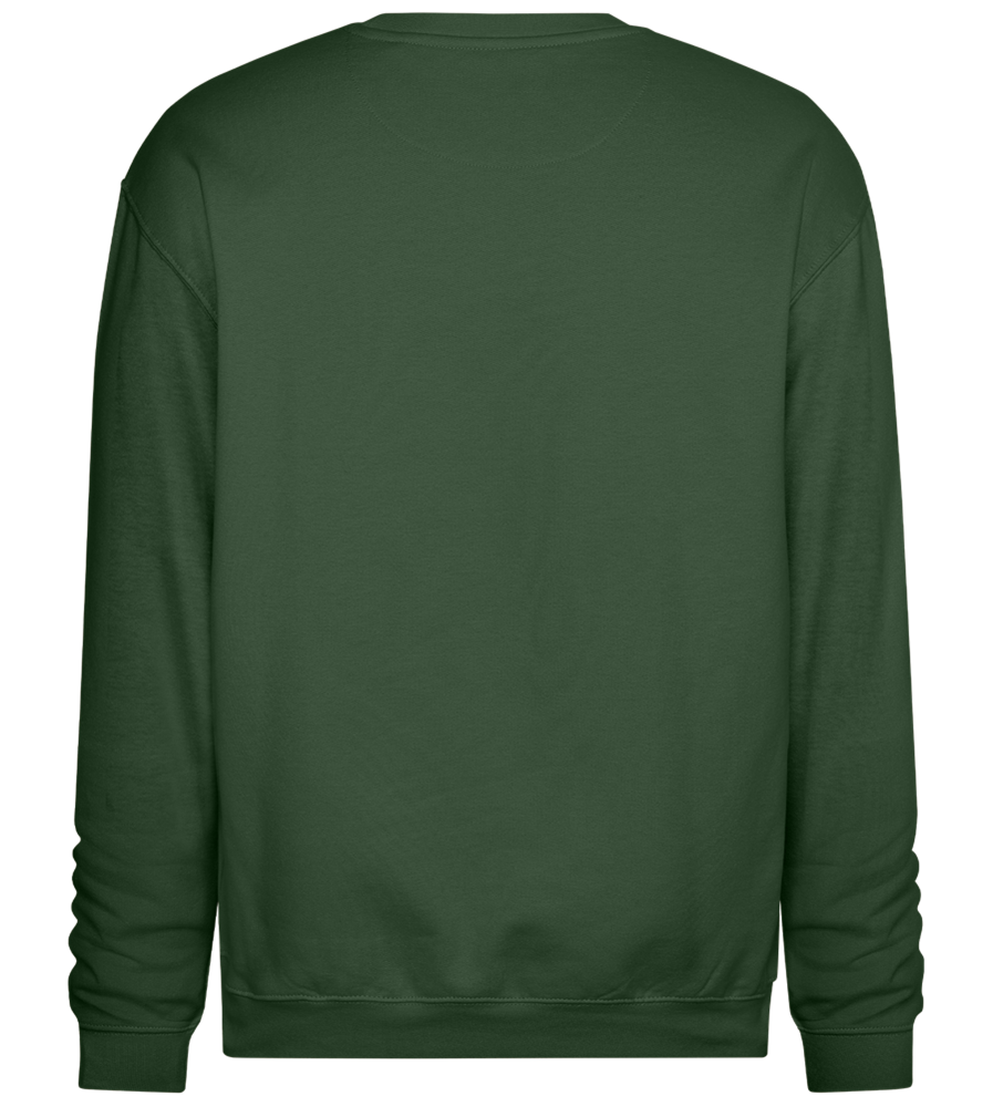 Armed Fox Girl Design - Comfort Essential Unisex Sweater_GREEN BOTTLE_back