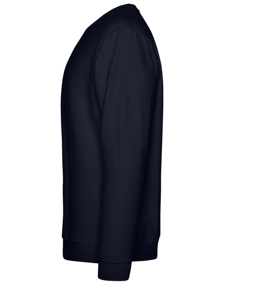 Armed Fox Girl Design - Comfort Essential Unisex Sweater_FRENCH NAVY_left