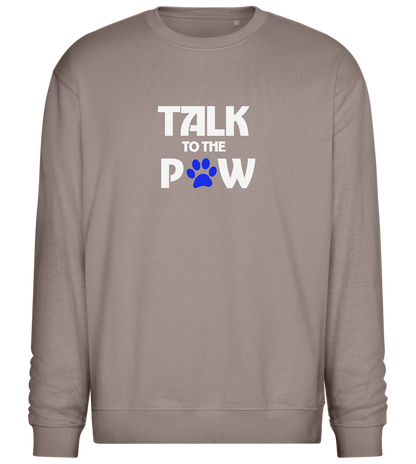 Talk to the Paw Design - Comfort Essential Unisex Sweater_CHARCOAL CHIN_front