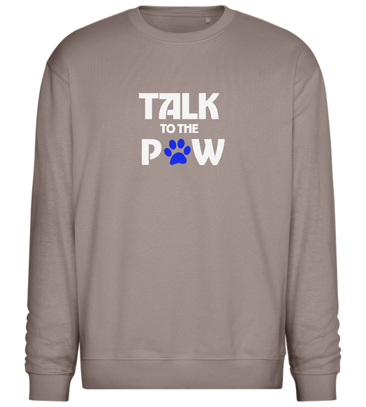 Talk to the Paw Design - Comfort Essential Unisex Sweater_CHARCOAL CHIN_front