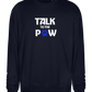 Talk to the Paw Design - Comfort Essential Unisex Sweater_FRENCH NAVY_front