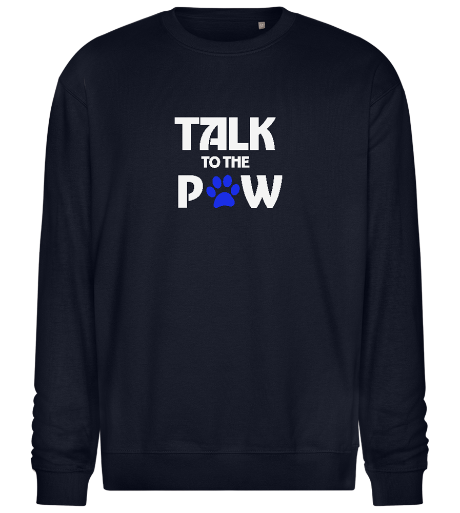 Talk to the Paw Design - Comfort Essential Unisex Sweater_FRENCH NAVY_front