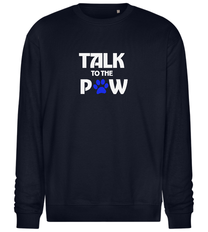 Talk to the Paw Design - Comfort Essential Unisex Sweater_FRENCH NAVY_front