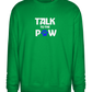 Talk to the Paw Design - Comfort Essential Unisex Sweater_MEADOW GREEN_front