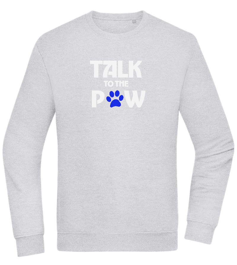 Talk to the Paw Design - Comfort Essential Unisex Sweater_ORION GREY II_front