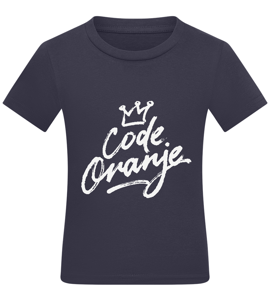 Code Oranje Kroontje Design - Comfort kids fitted t-shirt_FRENCH NAVY_front
