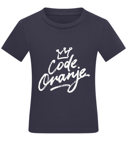 Code Oranje Kroontje Design - Comfort kids fitted t-shirt_FRENCH NAVY_front